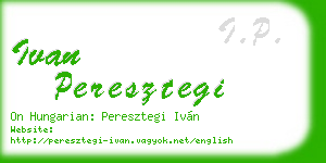 ivan peresztegi business card